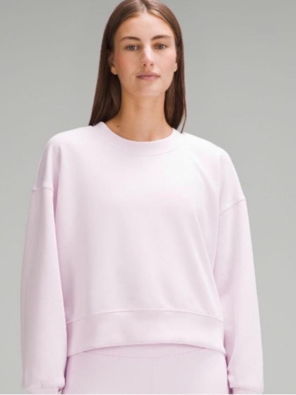 Lululemon baby pink ribbed pullover SZ4